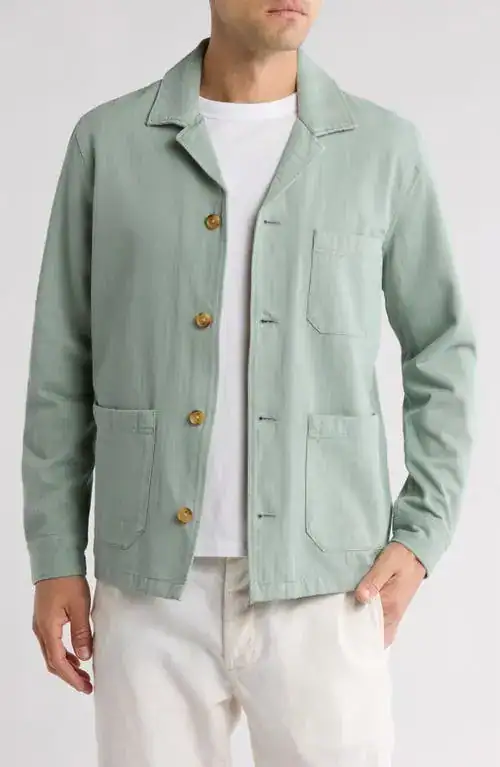 14th & Union Linen & Cotton Shirt Jacket